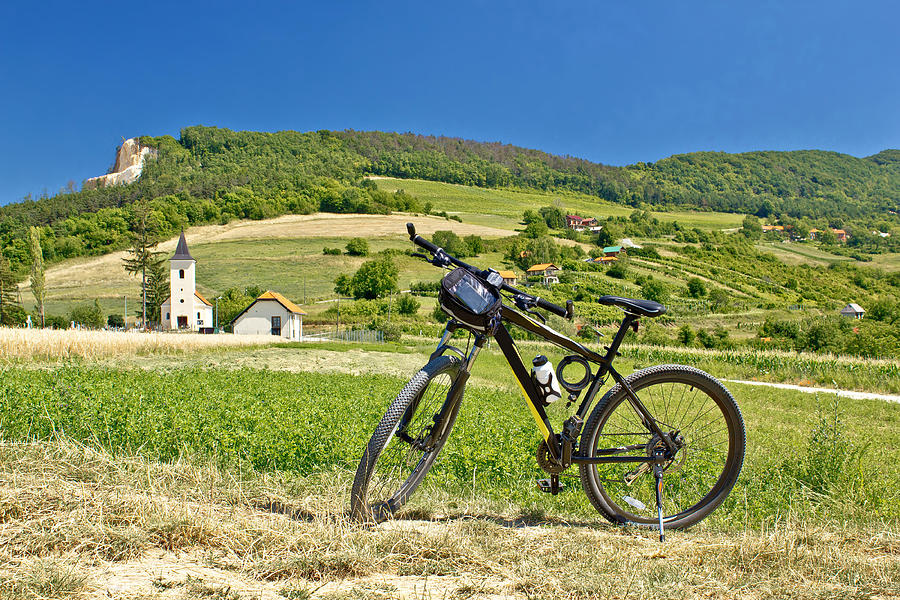 Mountain bike in green landscape Photograph by Brch Photography