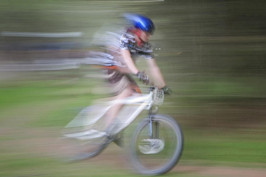 Mountain Bike Racer Photograph by Gary Hall