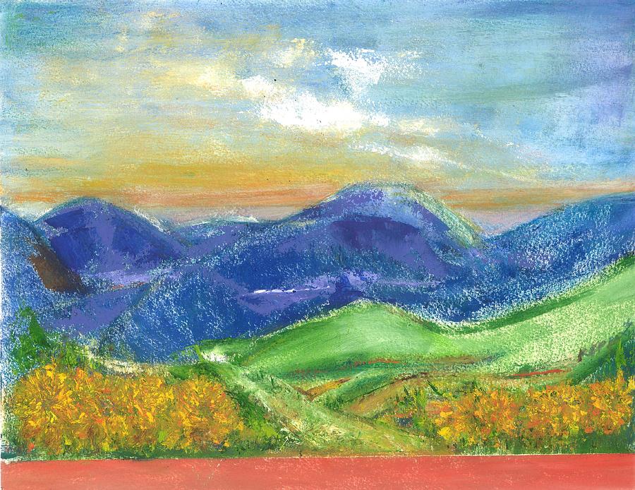 Mountain Blue Jamaica Painting by Kippax Williams