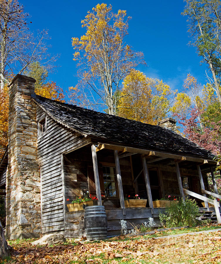 Mountain Cabin Panoramic Photograph by Ules Barnwell