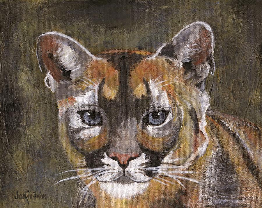 Mountain Cat Painting by Jamie Frier