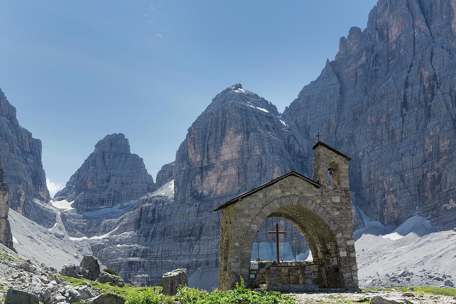 Mountain Chapel In The Dolomites Photograph by Buena Vista Images