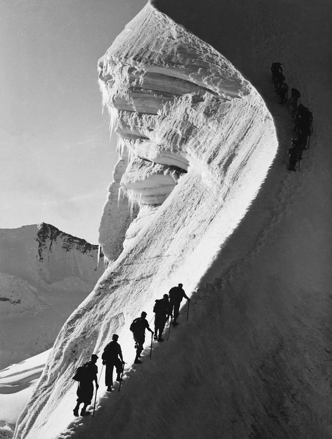 Mountain Climbers Photograph by Ernst Heiniger
