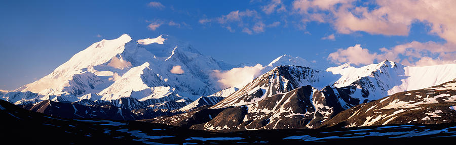 Denali National Park Photograph - Mountain Covered With Snow, Alaska by Panoramic Images