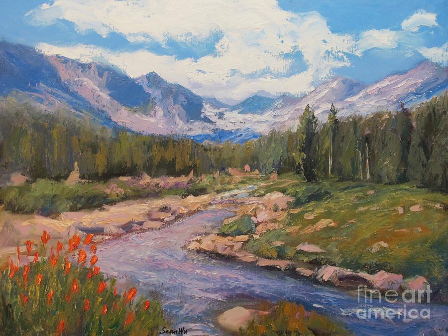 Mountain Creek Painting by Sean Wu
