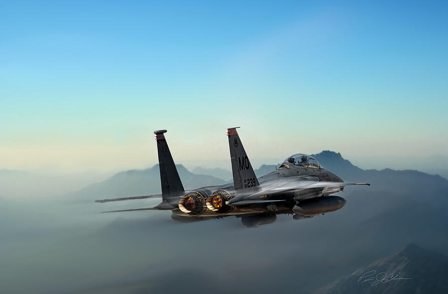 Top Gun Digital Art - Mountain Eagle by Peter Chilelli
