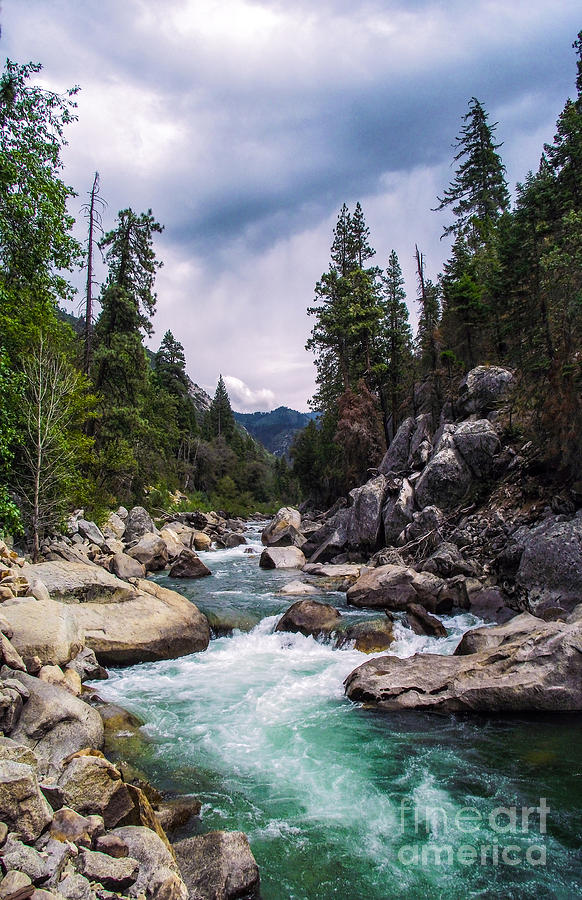 Mountain Emerald River Photography Print Photograph