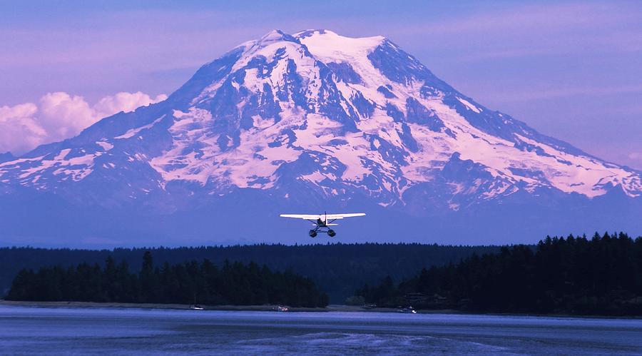 Tacoma Photograph - Mountain Flight by Benjamin Yeager