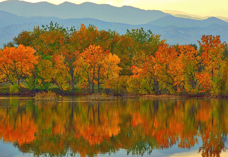 Landscape Photograph - Mountain Foliage Reflections by Steve Luther
