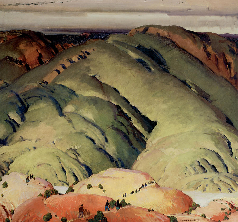 Mountain Painting - Mountain Forms 2 by Victor Higgins