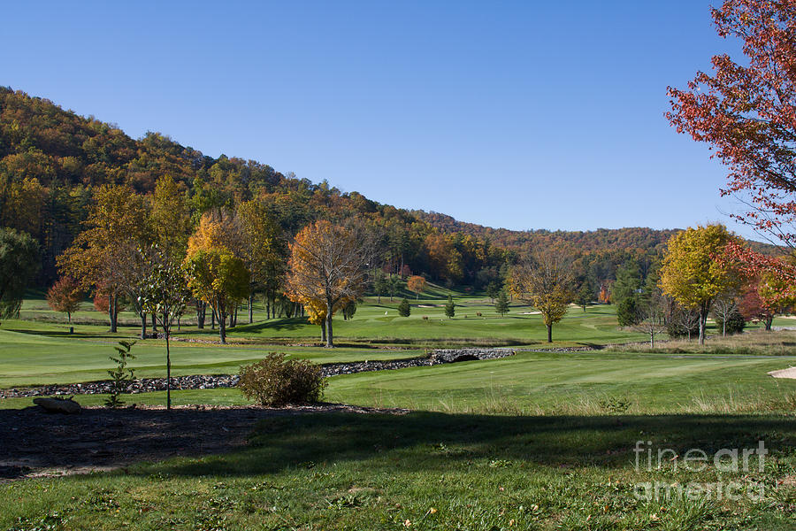 Mountain Golfcourse At Autumn Photograph by Ules Barnwell