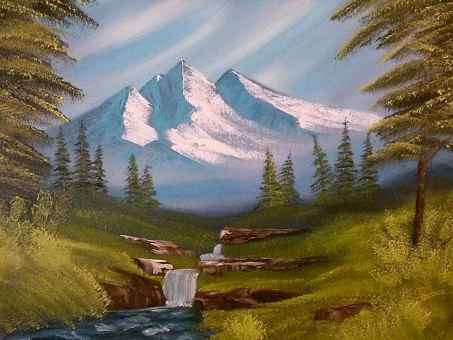 Landscape Painting - Mountain Hide Away by Lynn Lawrence