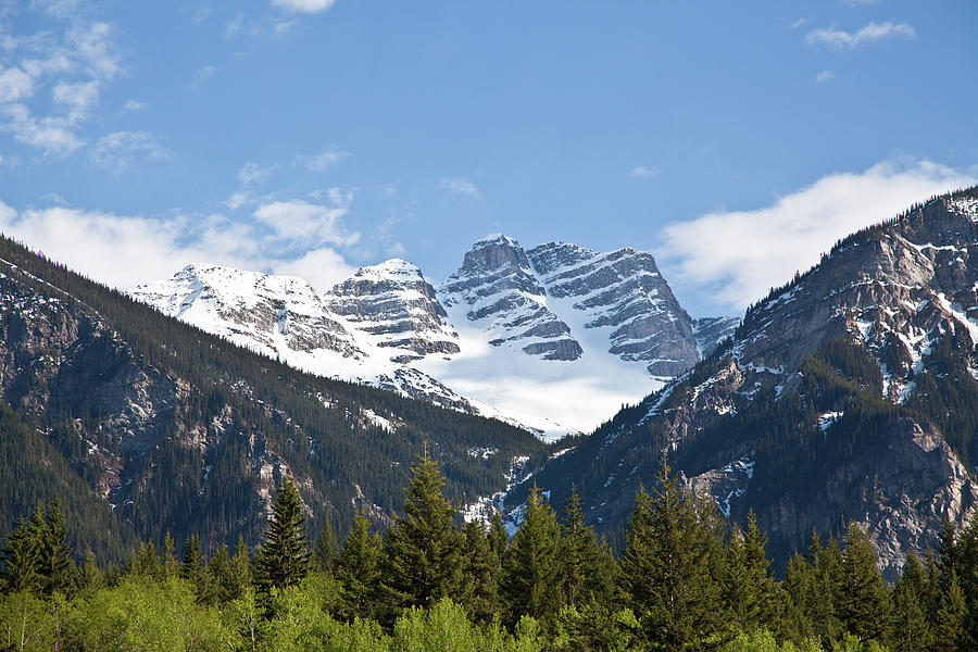 Mountain In Canada  Rocky Mountains Photograph by Thinkdeep