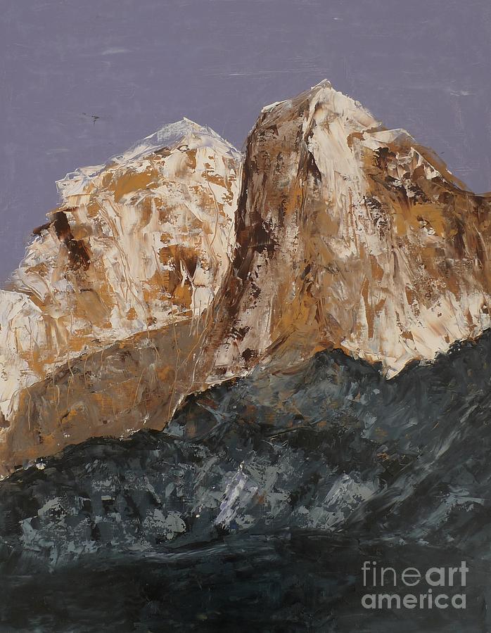 Mountain L_2 Painting by Karina Plachetka