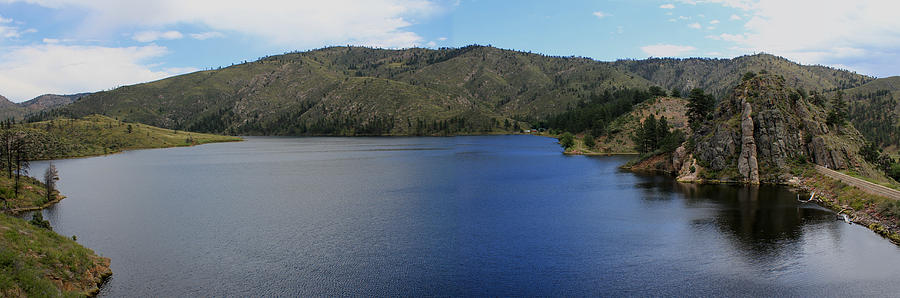 Mountain Lake Panorama Photograph by Trent Mallett