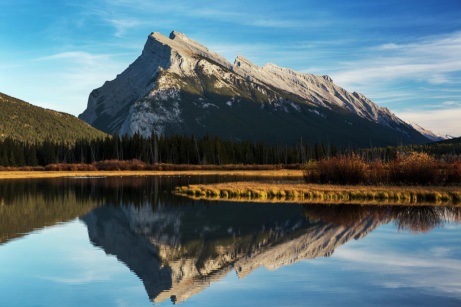 Mountain Lake Reflecting Mountain Photograph by Michael Interisano