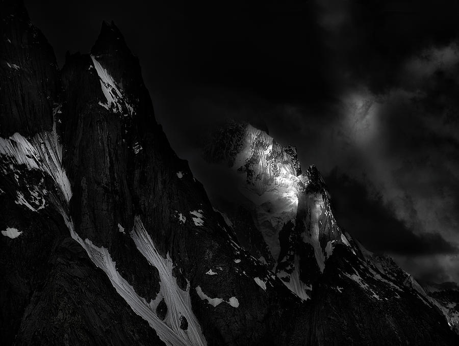 Mountain Lights Photograph by Fei Shi