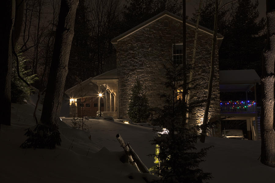 Mountain Lodge In Winter Photograph by Lone Palm Studio - Fine Art America