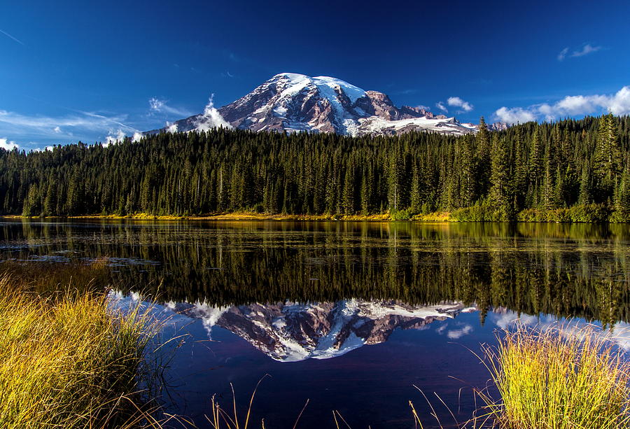 Mountain Mirrors Photograph by Larry Waldon