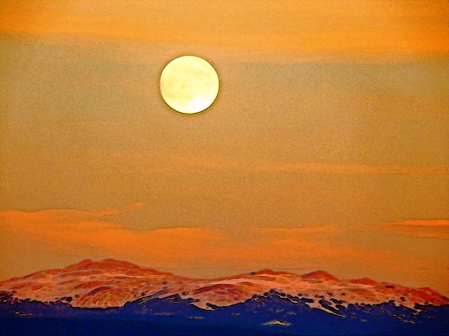 Mountain Moonrise Photograph by Lenore Senior