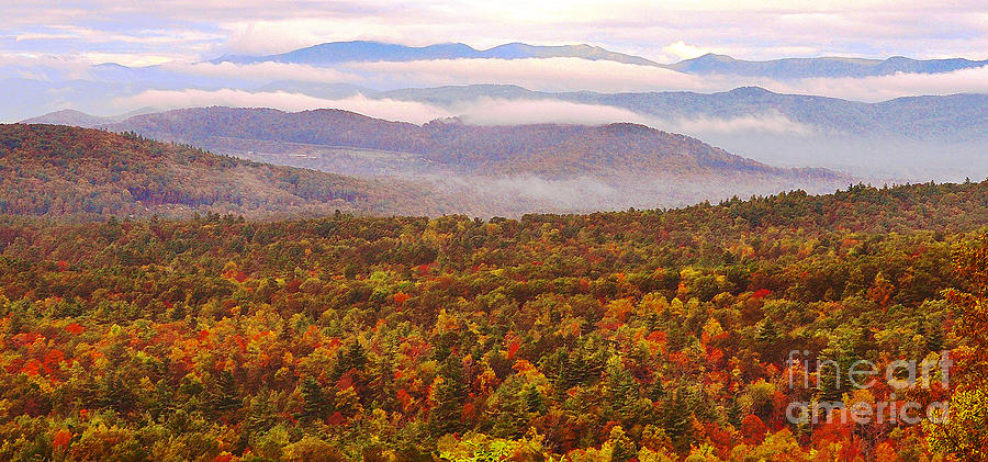 Mountain Mornin in Autumn Photograph by Lydia Holly
