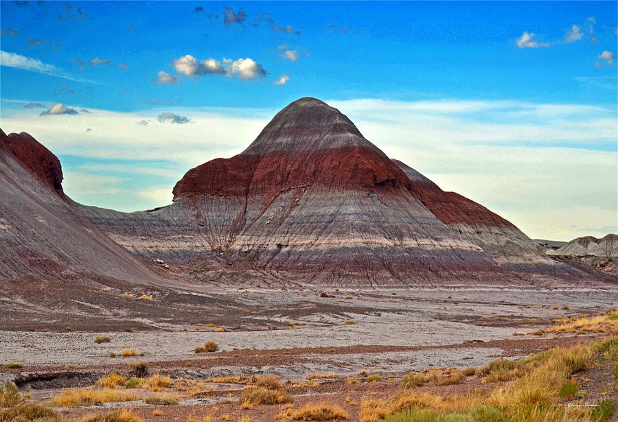 Mountain Of Color - Painted Desert  002 Photograph by George Bostian
