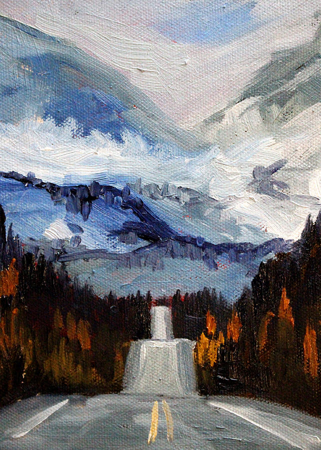 Mountain Pass Painting by Nancy Merkle