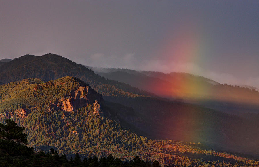 Mountain Rainbow-002 Photograph by Mark Langford