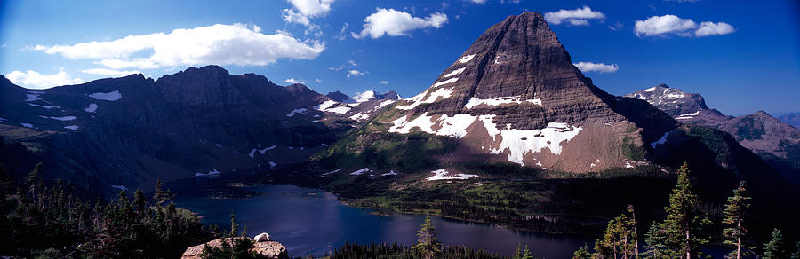 Nature Photograph - Mountain Range At The Lakeside, Bearhat by Panoramic Images