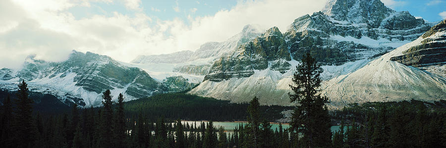 Banff National Park Photograph - Mountain Range At The Lakeside by Panoramic Images