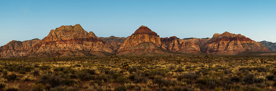 Nature Photograph - Mountain Range in Red Rock Canyon Nevada by Good Focused