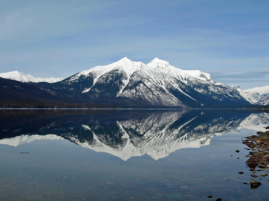 Mountain Reflection Photograph by Margaret Doss - Pixels