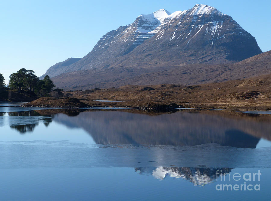 Mountain Reflection - Liathach from Loch Clair Photograph by Phil Banks