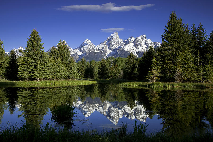 Grand Teton National Park Photograph - Mountain Reflections by Andrew Soundarajan