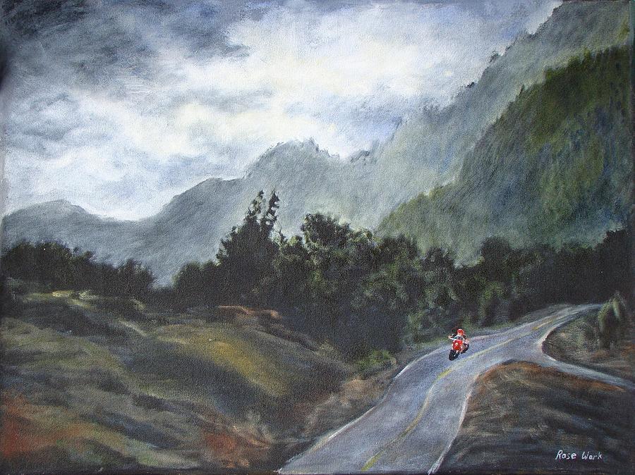 Mountain Painting - Mountain Ride by Rose Wark
