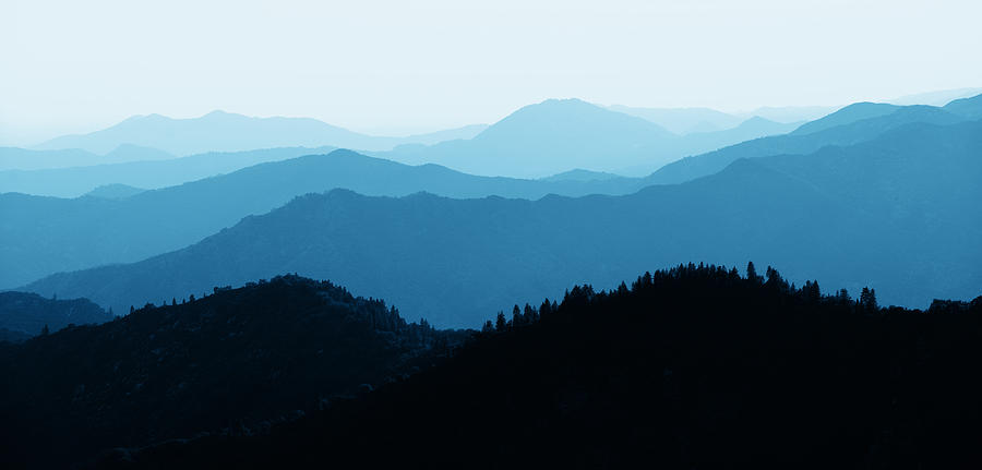 Mountain ridge abstract Photograph by Songquan Deng