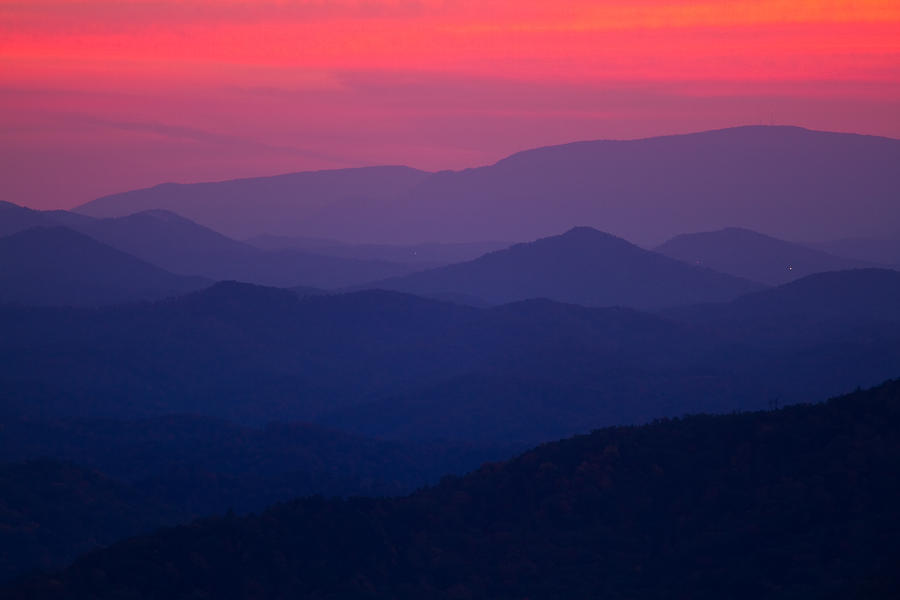 Mountain Ridge at Sunset Photograph by Stefan Mazzola