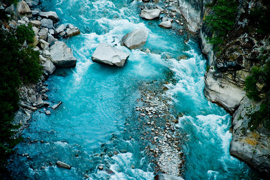 Mountain river Ganga in Himalayas Photograph by Raimond Klavins