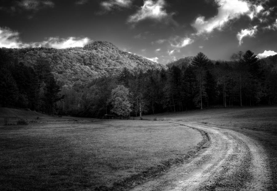 Mountain Road in Black and White Photograph by Greg and Chrystal Mimbs