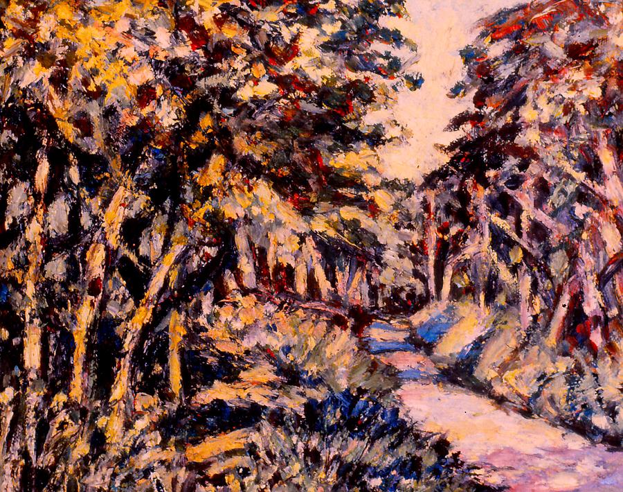 Mountain Road in Fall Painting by Kendall Kessler