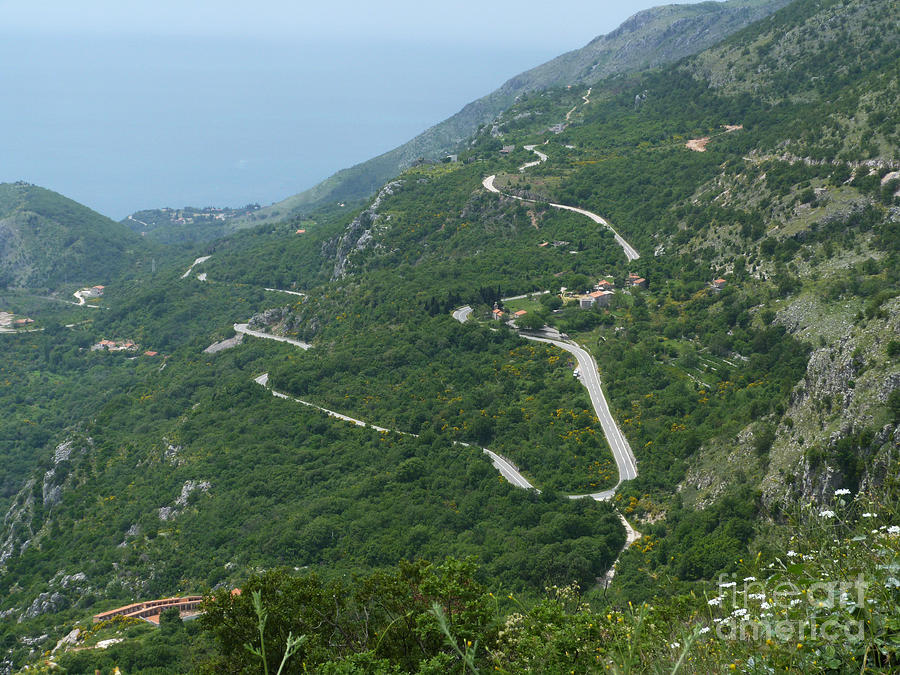 Mountain Road to Petrovac - Montenegro Photograph by Phil Banks