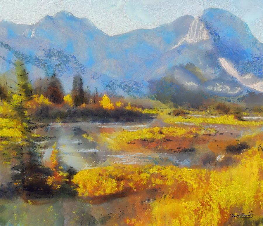 Mountain Scenery Painting by Wayne Pascall - Fine Art America