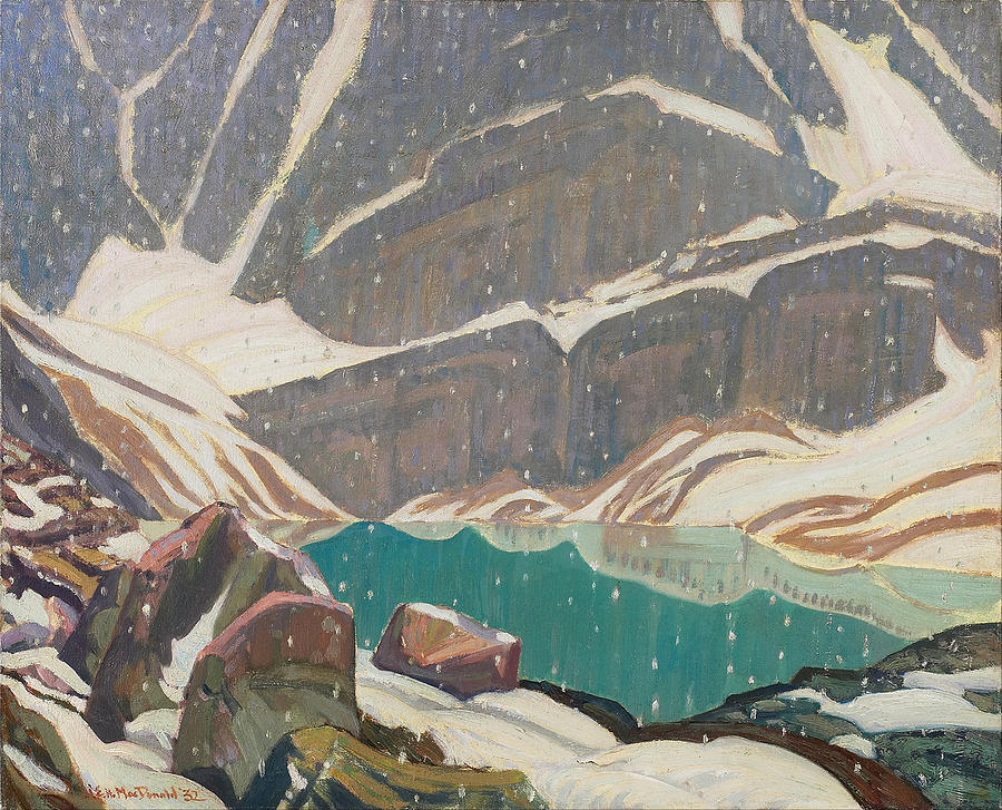 Mountain Solitude Lake Oesa  Painting by James Edward Hervey MacDonald