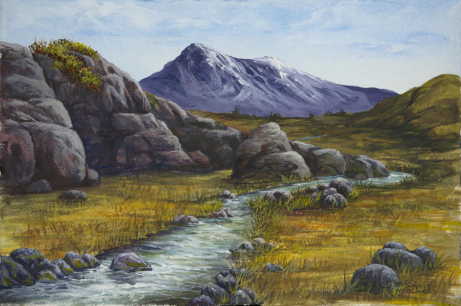 Mountain Stream Painting by Darice Machel McGuire
