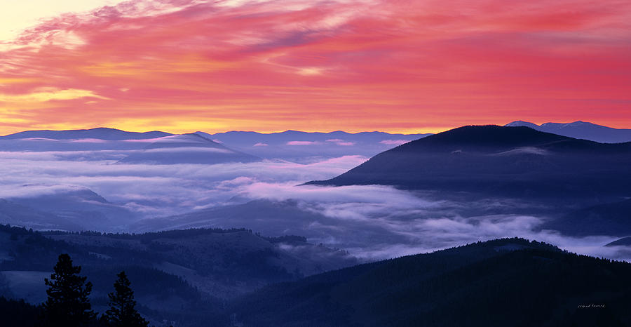 Mountain Photograph - Mountain Sunrise by Leland D Howard