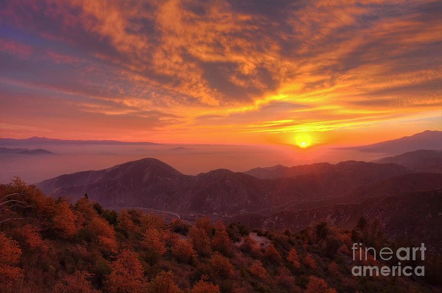 Mountain Sunset Photograph by Eddie Yerkish