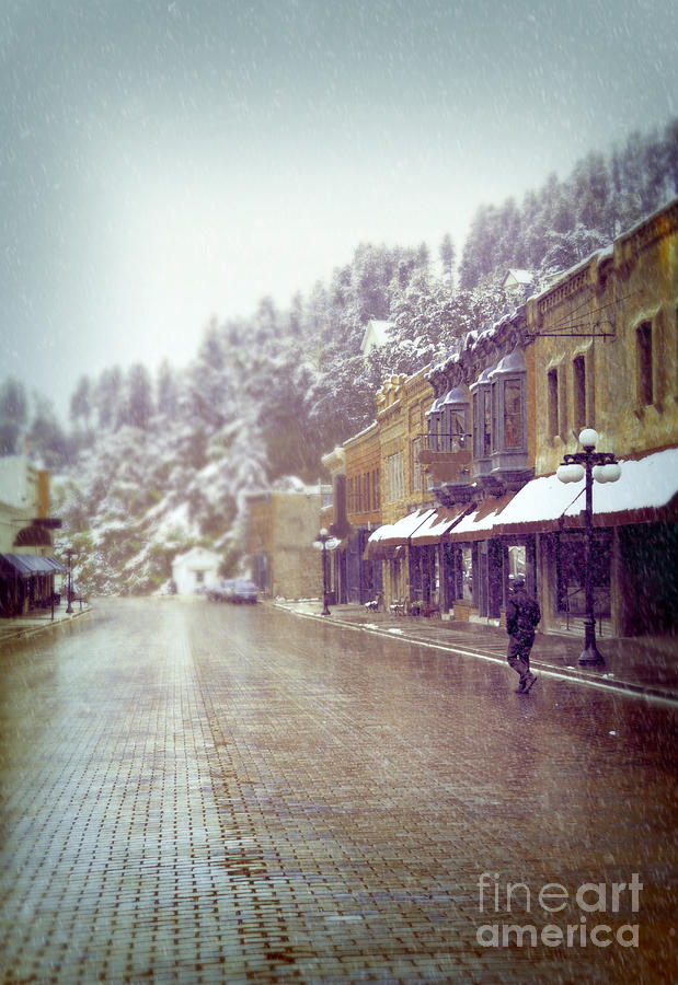 Mountain town in Winter Photograph by Jill Battaglia