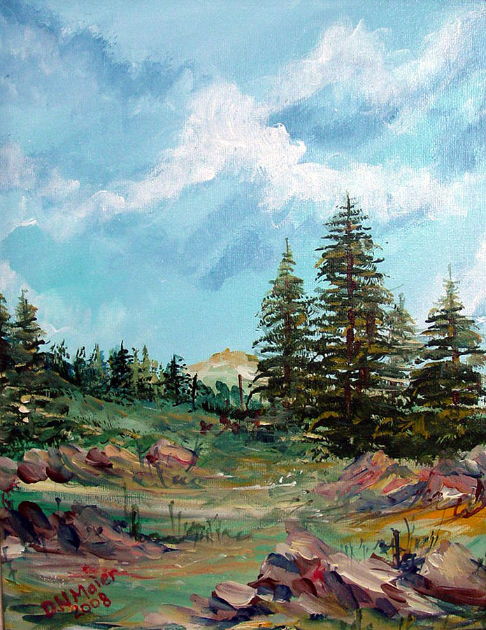 Mountain Trail Painting by Dorothy Maier