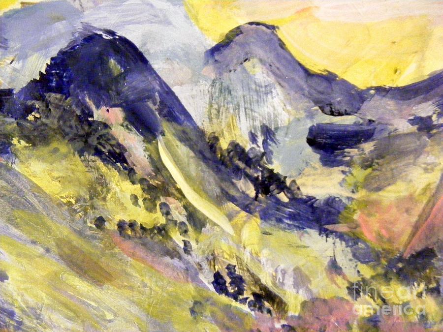 Mountain Valley Painting by Nancy Kane Chapman