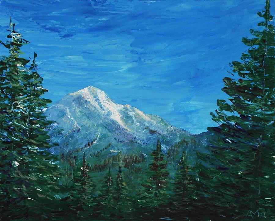 Mountain View Painting by Anastasiya Malakhova
